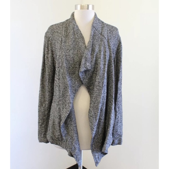 Eileen Fisher Herringbone Cascading Cardigan - Picture 3 of 7